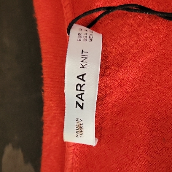 Zara 80s retro orange sweater Medium - Picture 2 of 9